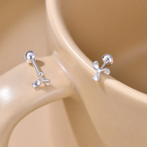 Classic Swirl Pinwheel Cartilage Stud Earrings