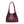 Woven Leather Knot Accent Shoulder Handbag