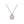 Dainty Blue Teardrop Halo Pendant Necklace