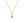 Dainty Multi‑Color Square CZ Charm Necklace