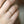 Vintage Oval Solitaire Milgrain Thin Band Ring