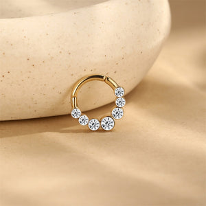 Classic Graduated CZ Cartilage Hoop Earrings