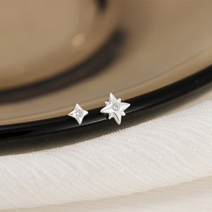 Classic Mismatch North Star CZ Stud Earrings