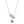 Moissanite Feather Cluster Pendant Necklace