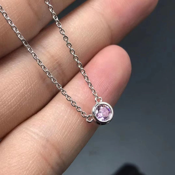 Colored Bubble Pendant Necklace