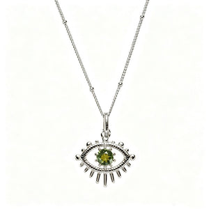 Evil Eye Birthstone Talisman Pendant Necklace
