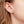 Pink Enamel Dual Bow Huggie Hoop Earrings