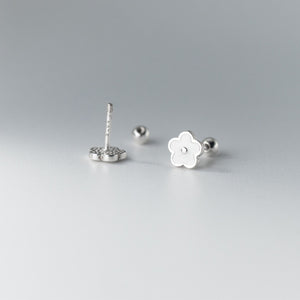 Colorful Enamel Flower Cartilage Stud Earrings