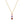 Dainty Multi‑Color Square CZ Charm Necklace