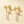 Dainty North Star CZ Chain Drop Stud Earrings