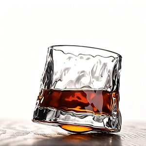 Spinning Fidget Glacier Textured Wine Glass