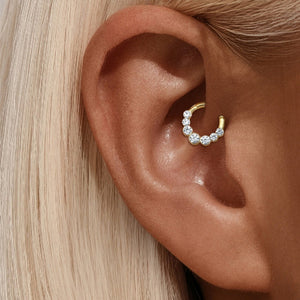 Classic Graduated CZ Cartilage Hoop Earrings