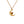Dainty Moon Tiger Eye Stone Charm Necklace