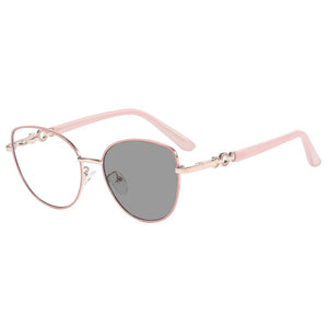 Geometric Photochromic Cat Eye Sunglasses