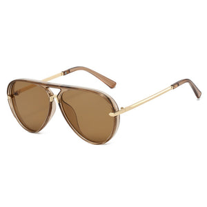 Dainty Retro Aviator Double Bridge Sunglasses