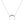 Dainty Crescent Moon Pave Pendant Necklace