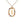 Rainbow CZ Oval Initial Letter Halo Necklace