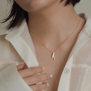 Geometric Layered Double Bar Charm Necklace