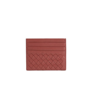 Handwoven Leather Square Card Case