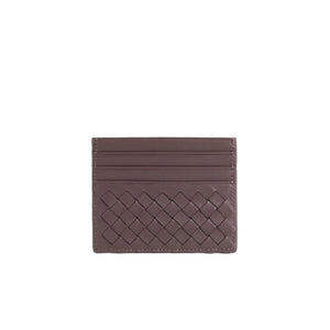 Handwoven Leather Square Card Case