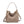 Woven Leather Suede Hobo Shoulder Handbag
