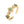 CZ Four Leaf Clover Adjustable Statement Ring