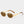 Retro Gold Black Round Oval Sunglasses