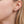 Moissanite Graduated Cluster Hoop Earrings