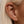 Romantic Crystal Heart Flat Back Stud Earrings