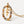 Rainbow CZ Oval Initial Letter Halo Necklace