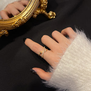 Dainty Open Spiral Nail Adjustable Ring