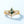 Kite-Cut Moss Agate Crystal Crown Ring Set