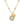 Two-Tone Medallion Coin Star Charm Necklace