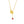 Dainty Pink Heart Tennis Charm Necklace