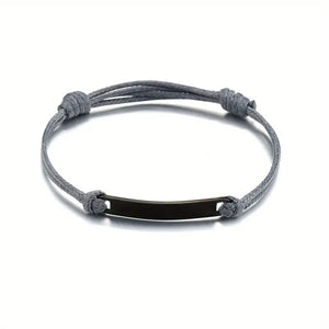 Aangepaste Paar Matchende Touw Koord Armband