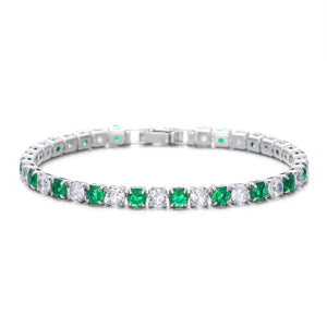 Classic CZ Crystal Eternity Tennis Bracelet