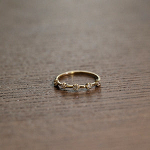 Dainty Constellation Starburst Stacking Ring