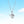 Dainty Silver Angel Heart Charm Necklace