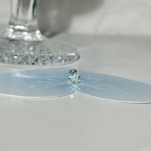 Minimalist Icy Mint Green CZ Stud Earrings