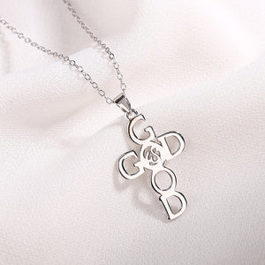 God Is Good Cross Pendant Necklace