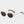 Retro Gold Black Round Oval Sunglasses