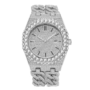 Luxury Full Iced Out Octagon Bracelet Watch