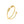 Gold ring with spherical beads on a white background
