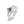 Kite-Cut Moss Agate Crystal Crown Ring Set