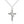 Dainty Crown Cross Pendant Necklace