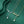 Wave Ribbon Pear Drop Lariat charm Necklace