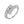 Round Moissanite Pave Graduated Bypass Ring