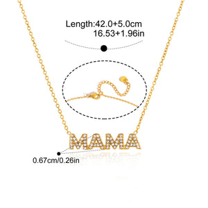 Dainty CZ Letter Charm Layering Necklace