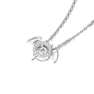 Hollow Devil Wing Pendant Necklace