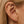 Dainty CZ Sea Turtle Flat Back Stud Earrings